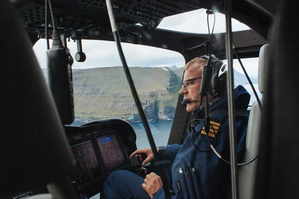 With many villages on remote islands, the government subsidises a helicopter service, making it an affordable way of getting around quickly. For £13 we flew from Fugloy to Klaksvik and enjoyed some epic views.