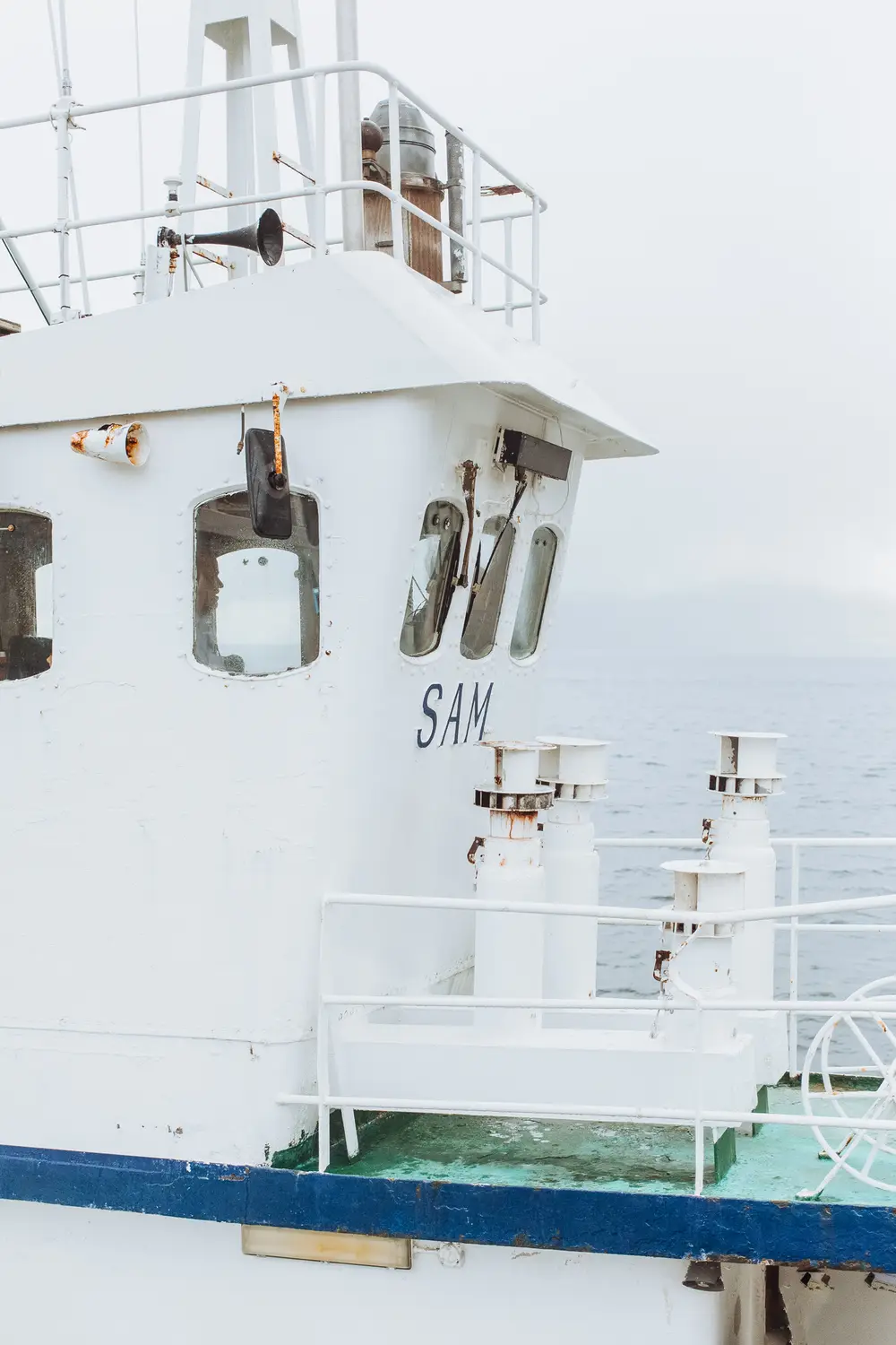 Onboard the short ferry from Klaksvik to Kalsoy
