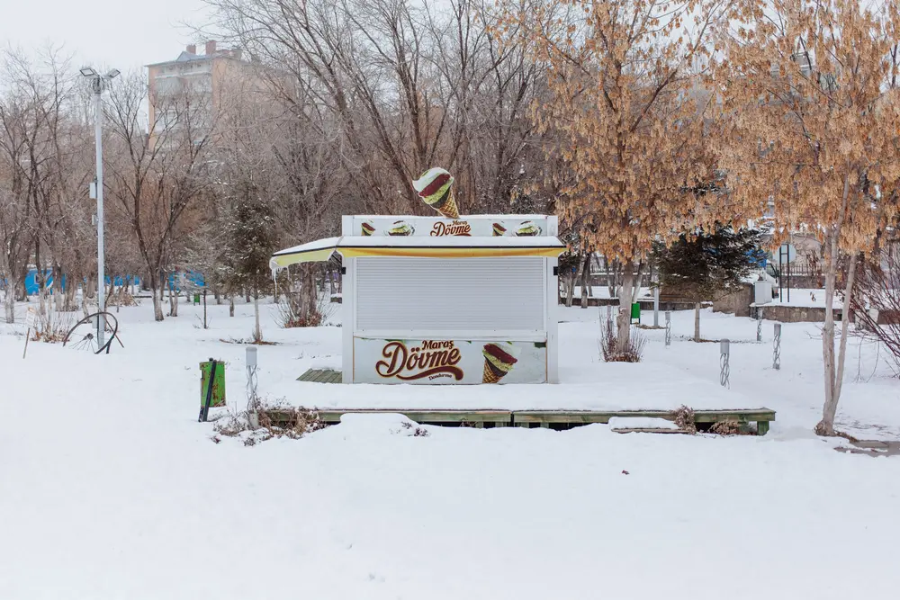 With temperatures dropping to -16ºc, there was no chance of an ice cream.