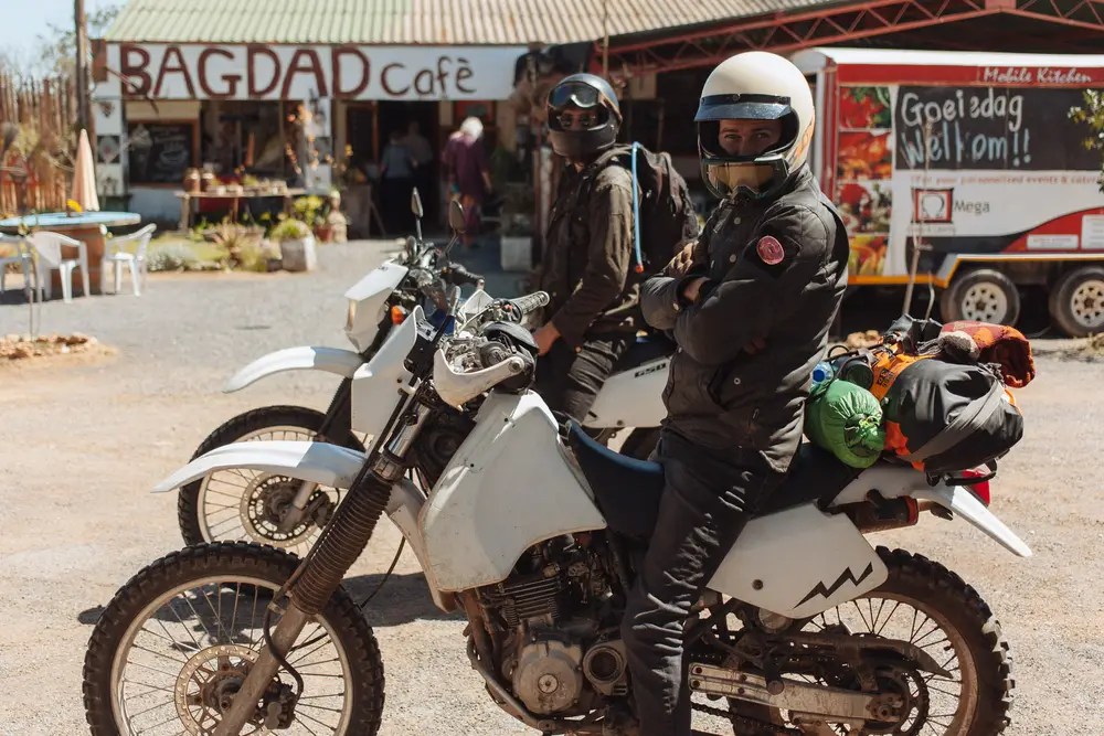 First stop, Bagdad Cafe along the R27, to get the trip started with a curry mince pancake... known locally as pannekoek.