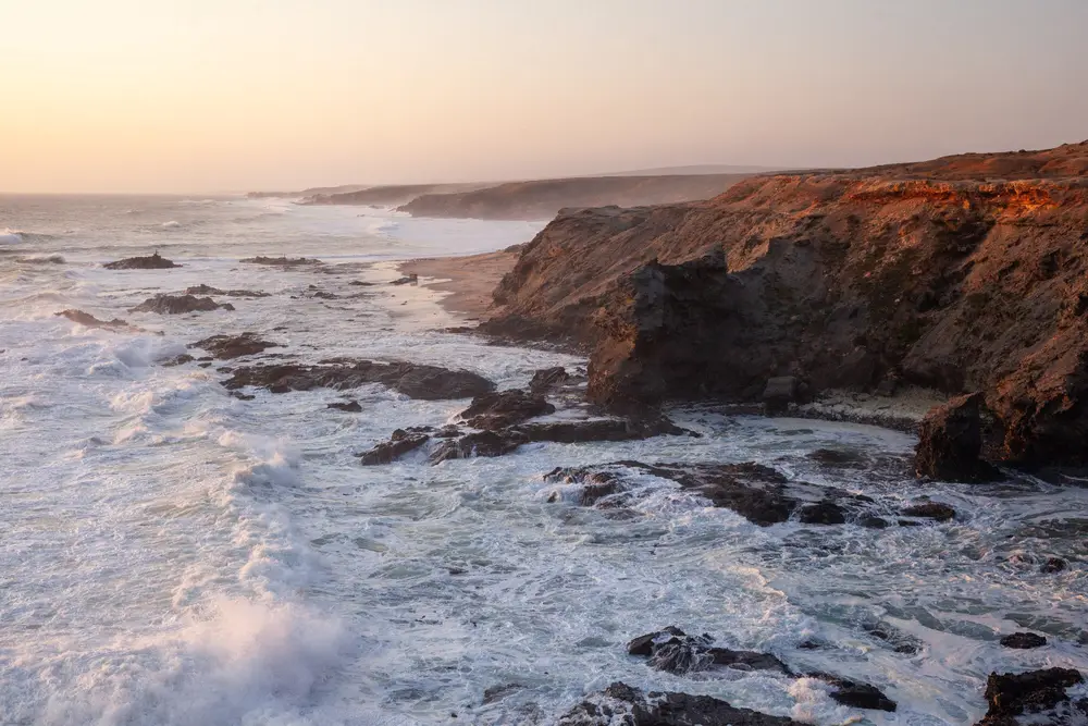 We followed the sandy trails that run along the rugged west coast all the way north.