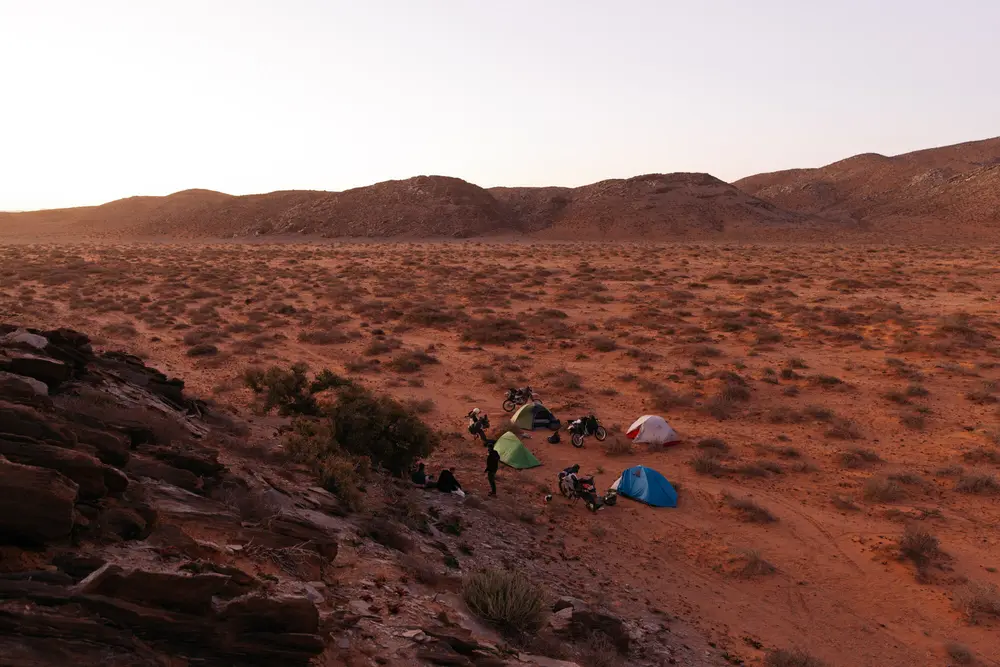 After a few nights camping by the crashing ocean, it was good to finally enjoy the stillness of the desert.