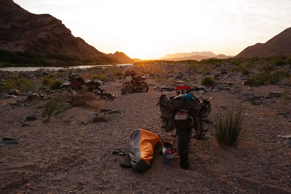 Sunrise on our final day on the trail before starting our long journey home to Cape Town.