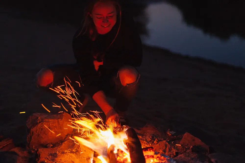 We set up camp on the banks of the Orange River.