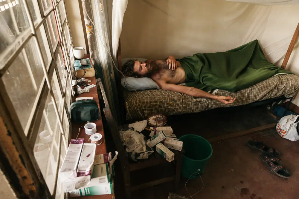 After a few blood tests, we find Charlie has contracted not only Malaria but Typhoid aswell.