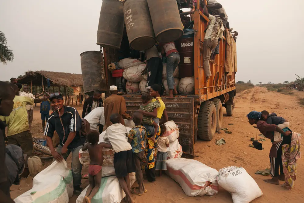 Every hour or so chaos resumes as cargo is unloaded and new cargo loaded on.