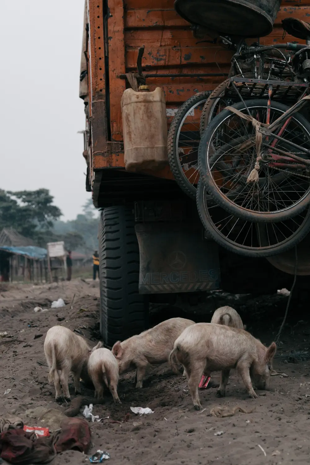 Our bicycles suffer as dusty and uncomfortable a journey as their riders.