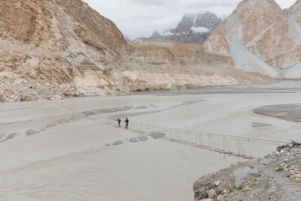 Rehman showed us around the valley, taking us to the Passu glacier and the summer village of Zarabad via a fairly treacherous suspension bridge.