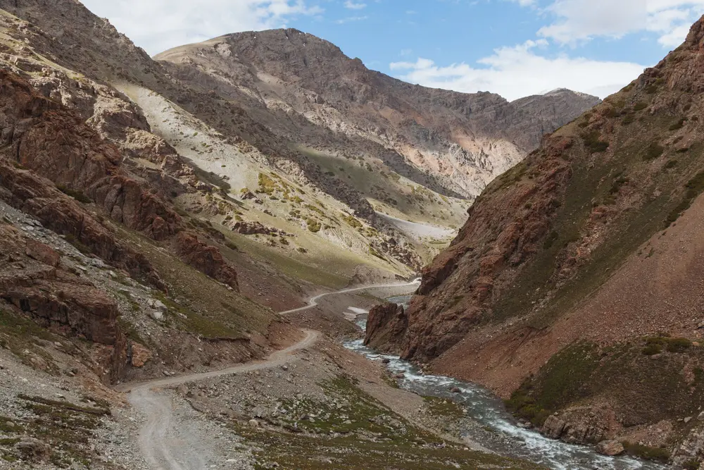Starting the climb towards the Deosai plains, the second highest plateau in the world.