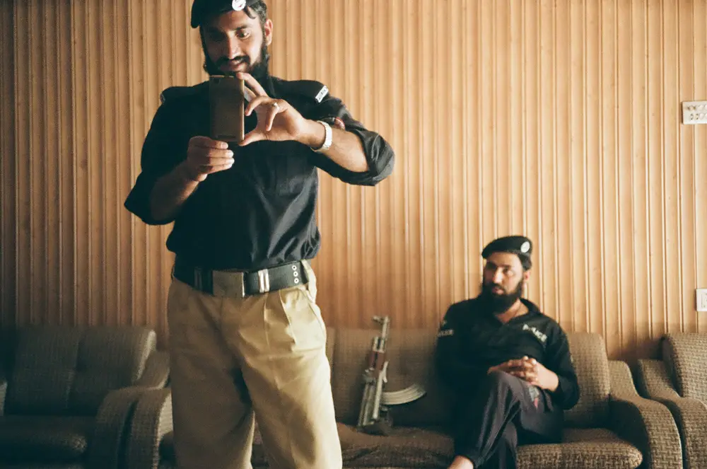 Summoned into a checkpoint building to have our photos taken and a friendly interrogation as to whether we were enjoying our time in Pakistan.
