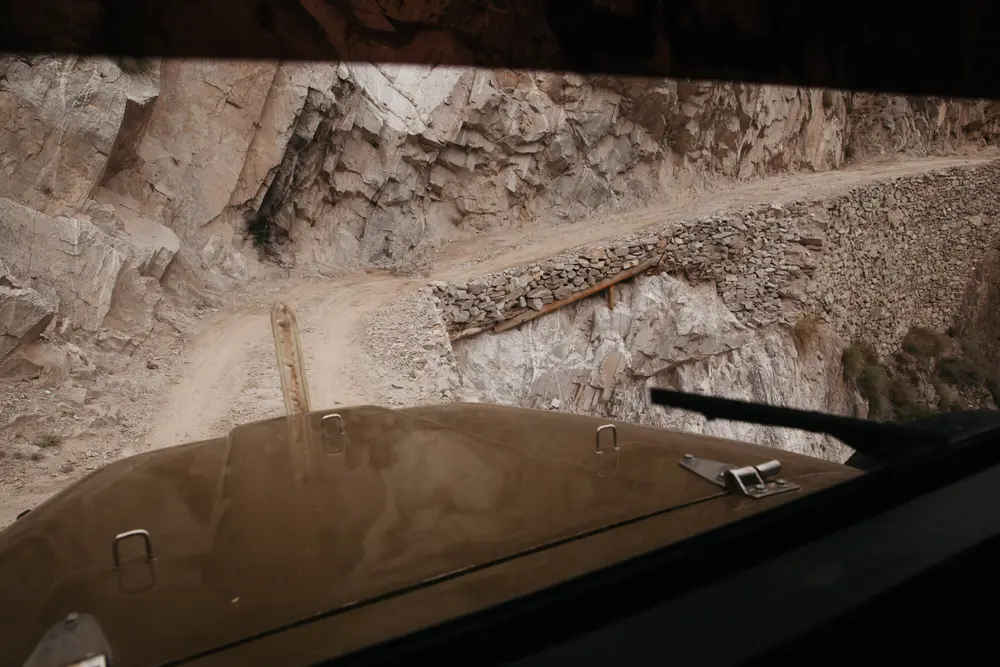 This was probably one of the scariest hours of our lives. The driver didn’t seem to be fazed by any of it.