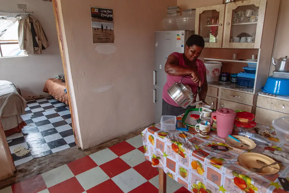 Bongani's wife, Thozama.